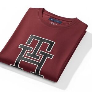 Tommy Hilfiger Burgundy Logo Tshirt